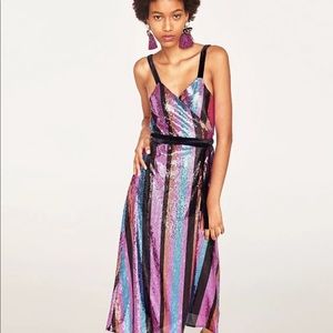 COPY - Zara striped Midi dress sz small NWOT